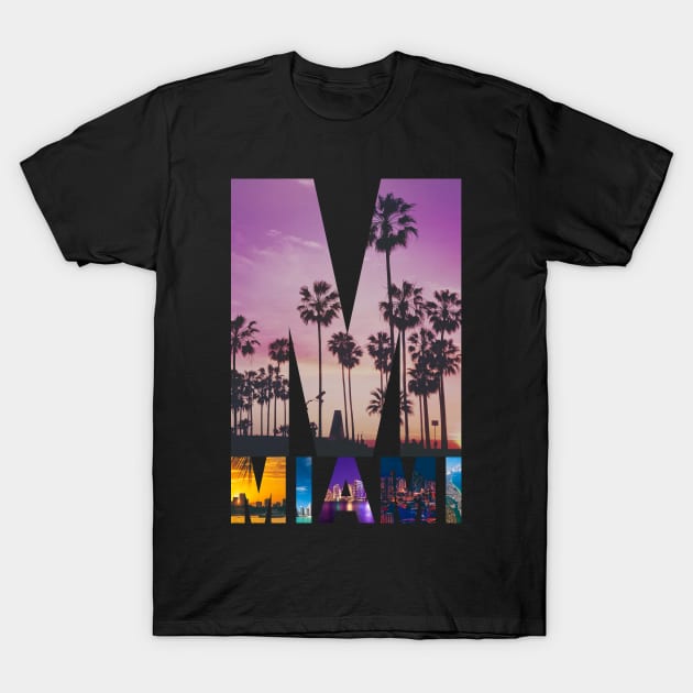 Miami View T-Shirt by Meoipp